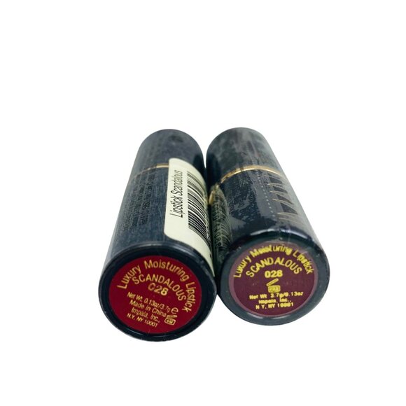 Iman Luxury Moisturizing Lipsticks Scandalous 028 - 2 Pack - Picture 3 of 3